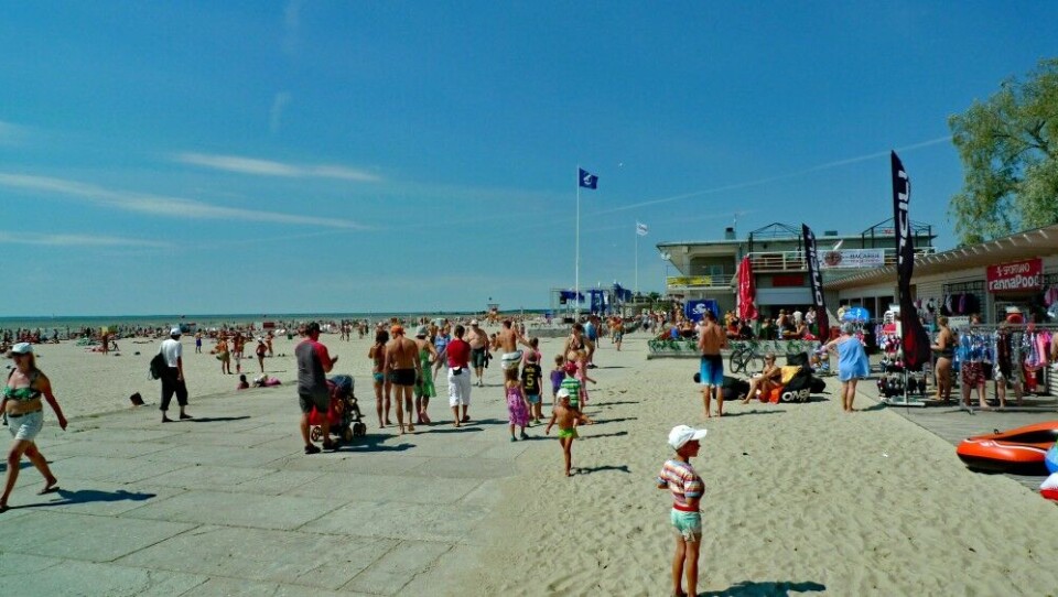 Pärnu beach on the southern shores of Estonia. Photo: Thomas Nilsen