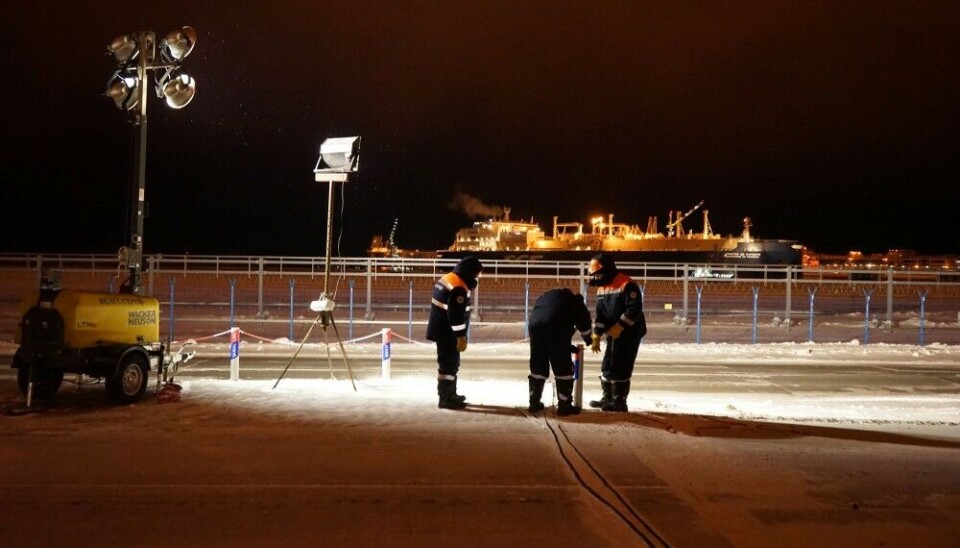 The port of Sabetta is a key logistical hub in the Russian Arctic. Photo: Atle Staalesen