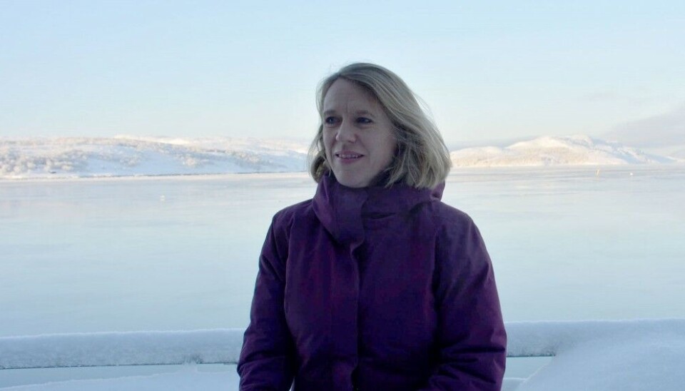 Foreign Minister Anniken Huitfeldt in Kirkenes, just few kilometers from the Russian border. Photo: Atle Staalesen Atle Staalesen