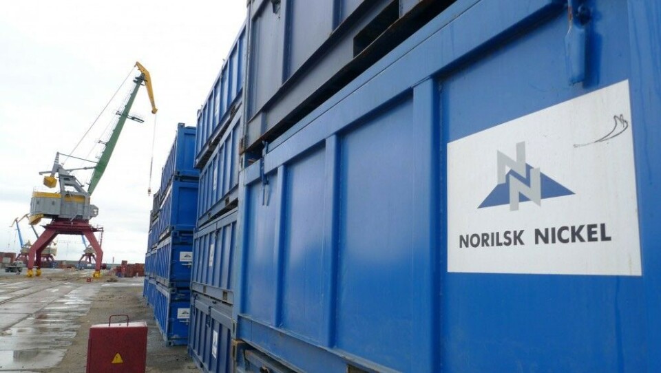 Nornickel operates the seaport of Dudinka. Photo: Thomas Nilsen