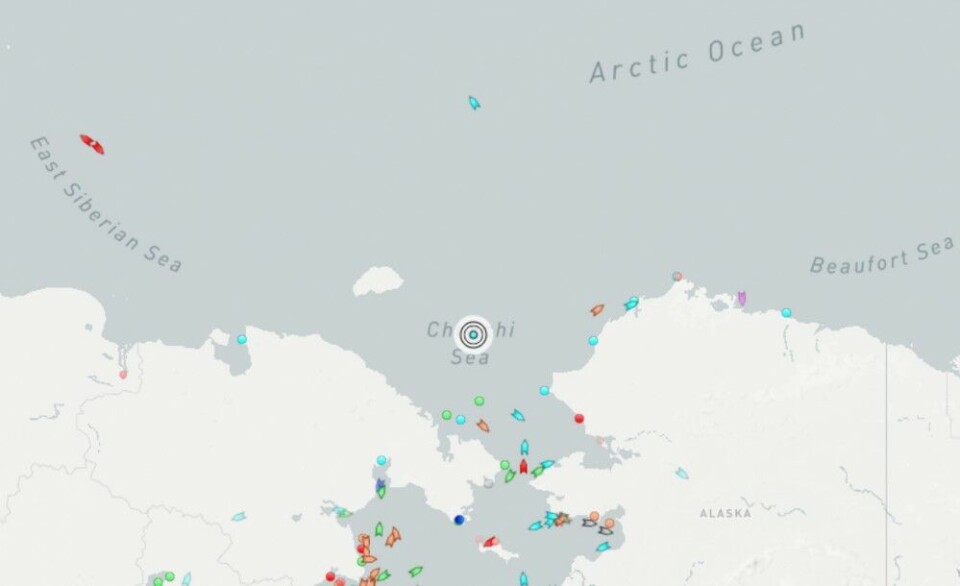The “Bavenit” does exploration drilling in the Chukchi Sea.