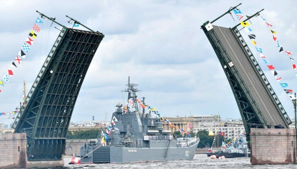 In 2021, the Olenegorsky Gornyak took part in the Navy Day parade in St.Petersburg. Photo: Kremlin.ru