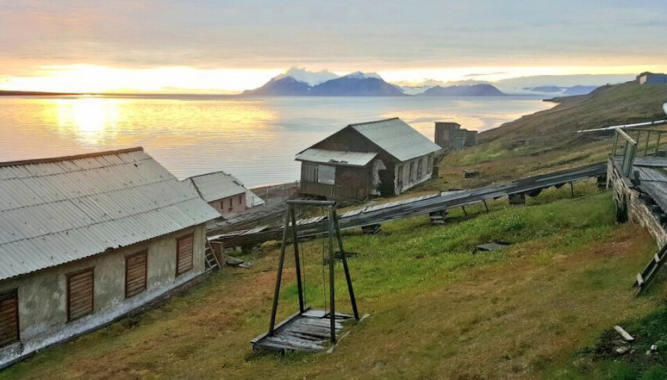 Some of the old Finnish houses in Barentsburg. Photo: Thomas Nilsen
