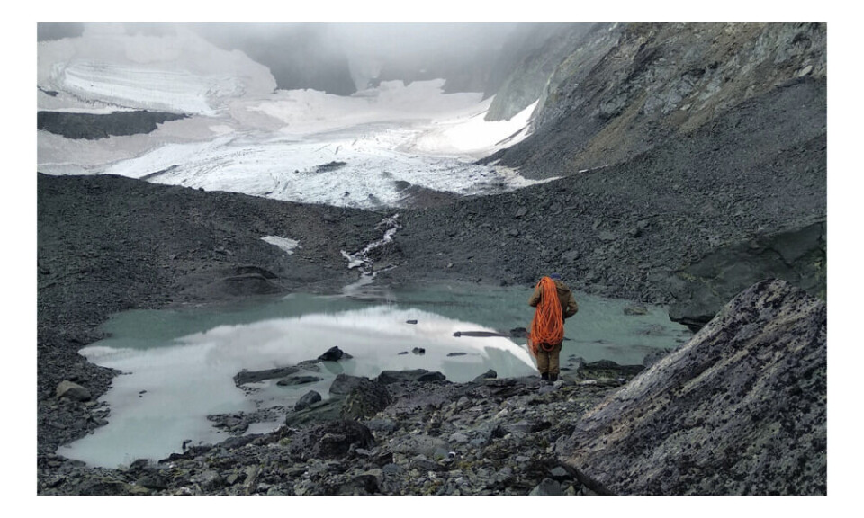 This summer, all of the snow-cover at the Igan glacier in northernmost Urals melted.