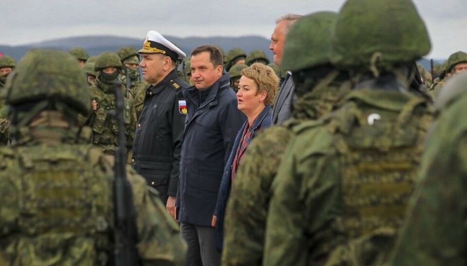 Governor Aleksandr Tsybulsky in fall 2022 greeted warriors of the Arkhangelsk Battalion ahead of their departure to occupied lands in Ukraine. Photo: Tsybulsky at Telegram