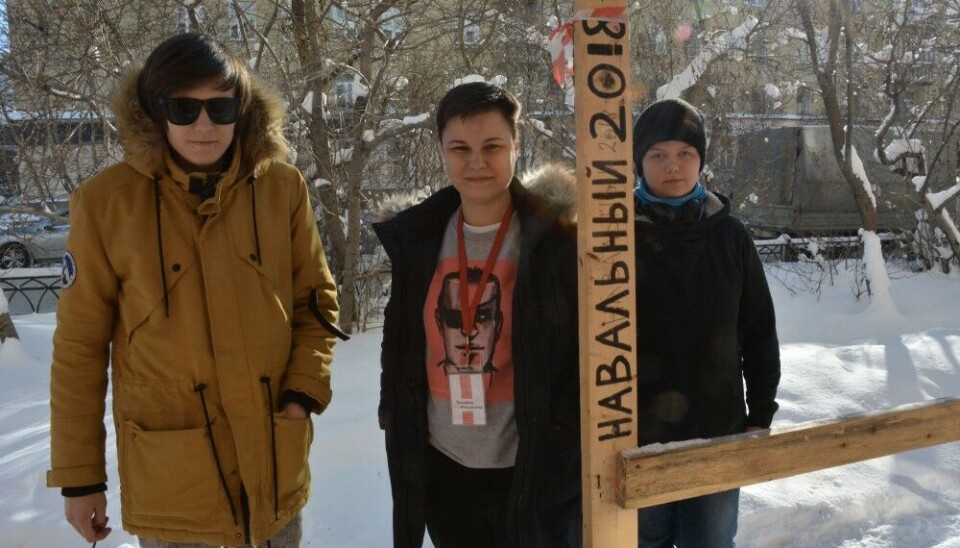 Marina-Viktoria Nagornykh (right) together with Violetta Grudina, head of Aleksei Navalny's regional office in Murmansk in the period 2017-2021. Photo: Atle Staalesen