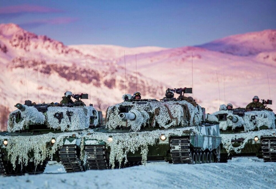 Some of the new Leopard 2 will be based in northern Norway. Photo: Forsvaret