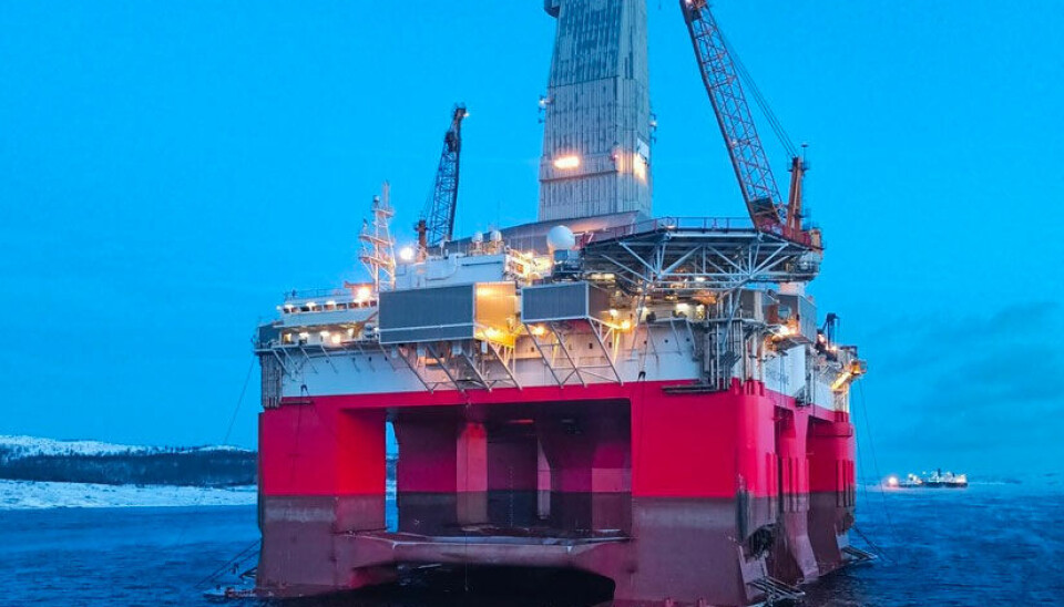 Semisubmersible rig Severnoye Siyanie has drilled several wells in the Barents Sea and Kara Sea over the past couple of years. It was moved to the Russian Pacific in September 2023. Photo: Gazprom Nedra