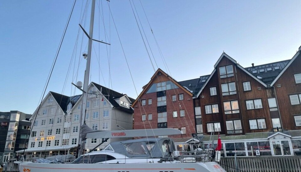 Andrey Yakunin’s sailing yacht “Firebird” docked in Tromsø, northern Norway. Photo: Elizaveta Vereykina