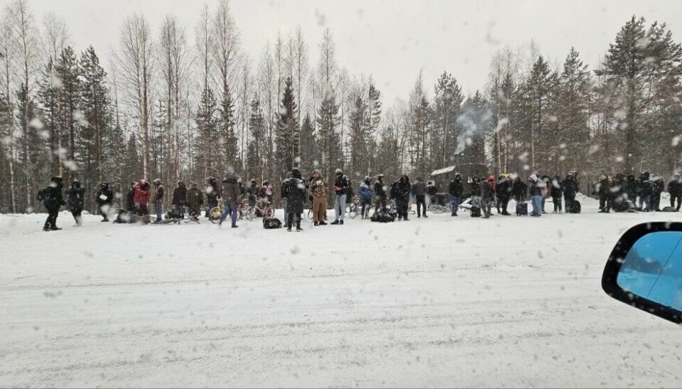 Migrants in Kostomuksha. Photo: 'Antibesedka Kostomuksha'