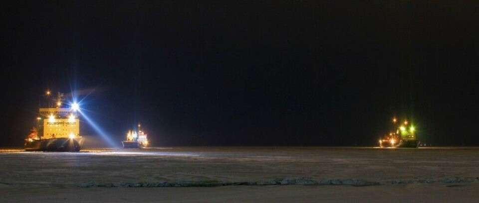 Arctic convoy arrives in Pevek. Photo: go-pevek.ru