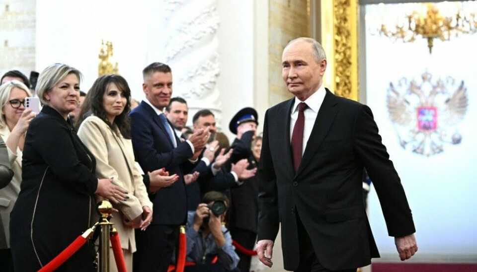 Правитель России Владимир Путин входит в зал инаугурации во вторник. Фото: Kremlin.ru