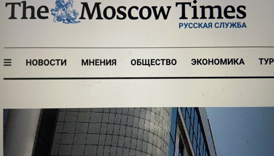 Moscow Times branded as a 'foreign agent'
