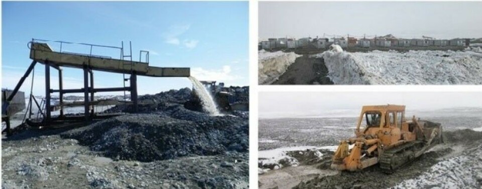 Gold mining at the Bolshevik Island. Photo: Sezar-Arktika