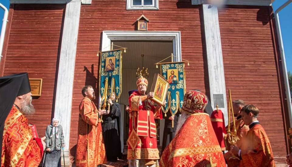 Metropolitan Mitrofan on the 7th of August 2024 paid a visit to the Church of Boris and Gleb on border to Norway. Photo: mmeparh.ru