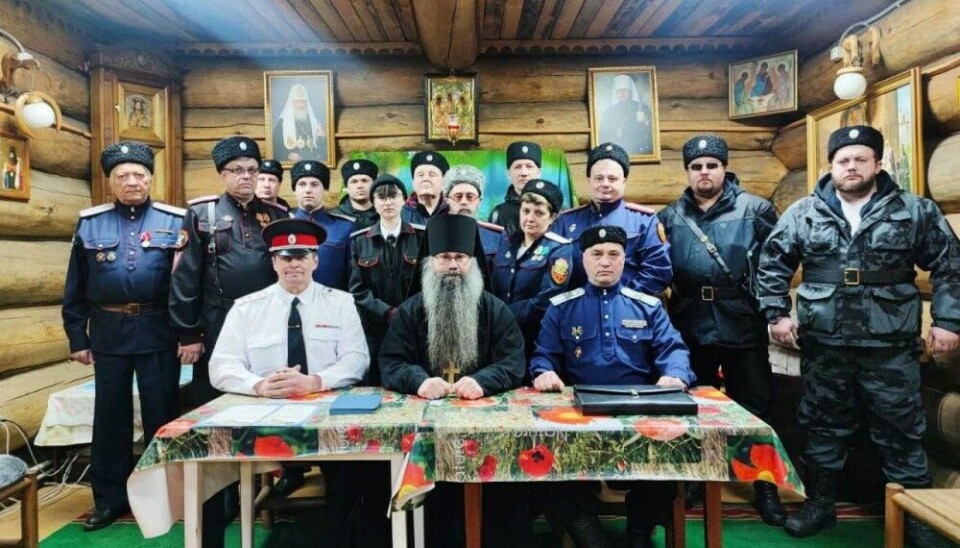 The Cossack community in Murmansk has several men fighting on occupied Ukrainian land. Photo: Murmansk Cossack Community on VK