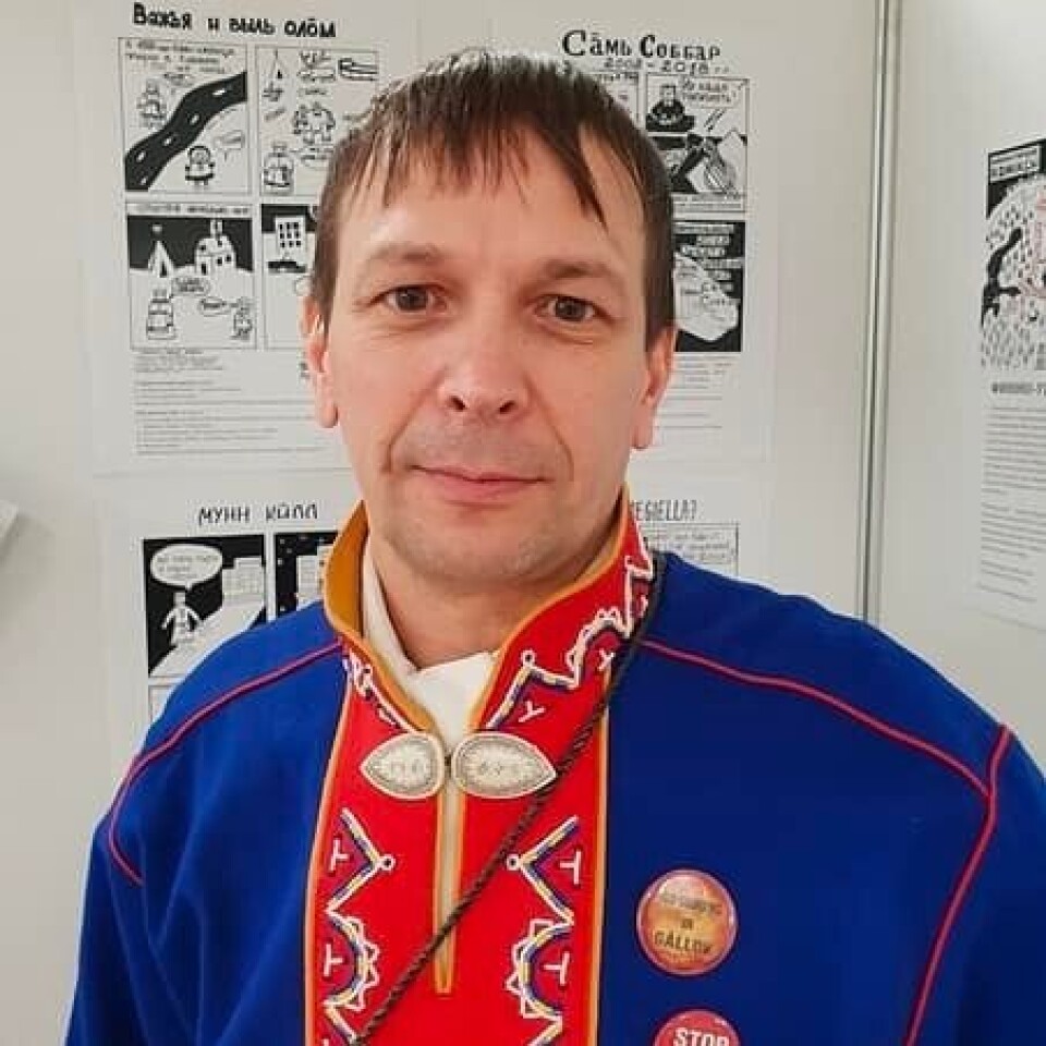 Andrei Danilov is a Sámi activist from the Kola Peninsula. Photo: private