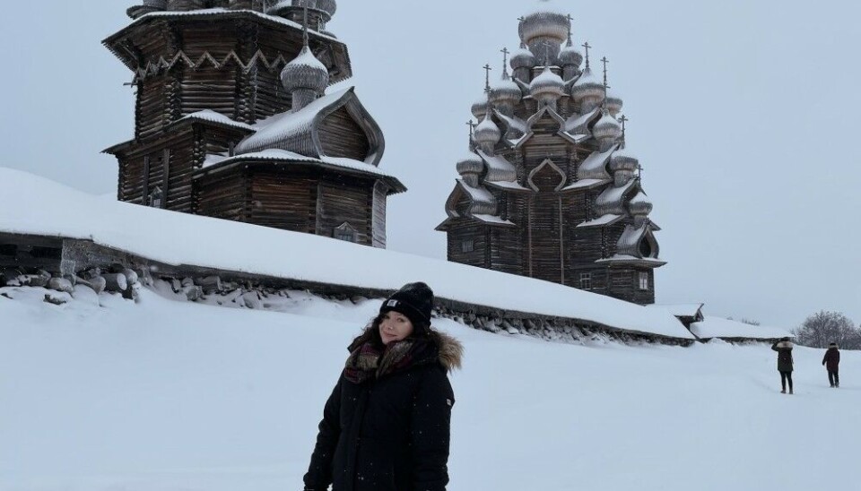 Samantha on Kizhi island in Karelia, northern Russia. Photo: personal archive