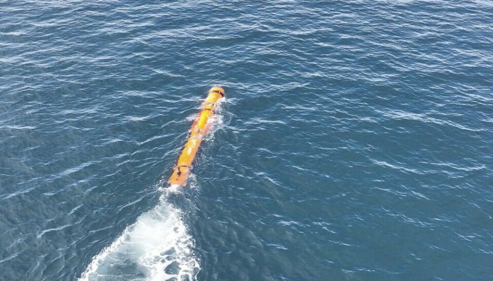 Self-propelled underwater vehicle Triton. Photo: Jörn Patrick Meyer /Norwegian Institute of Marine Research