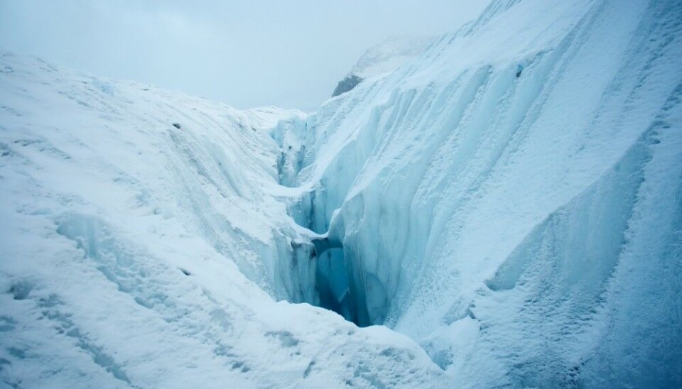 A contemporary glacier in the Swiss Alps. Photo by Henry Patton.