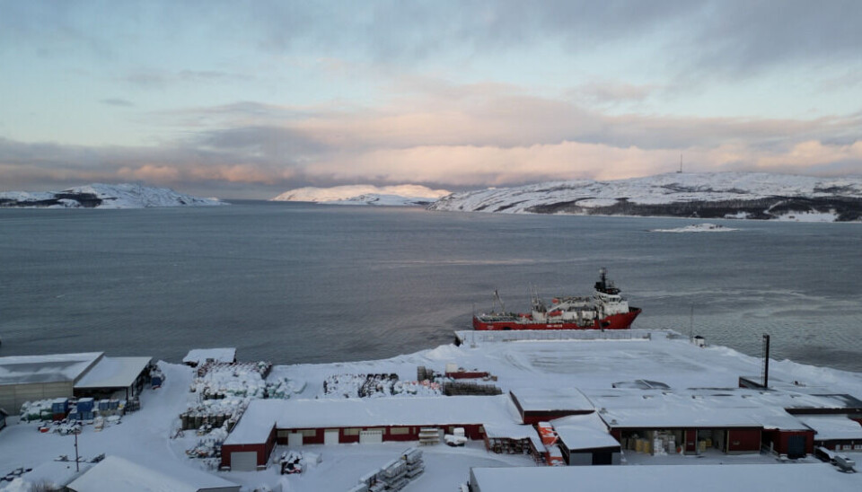 The harbor in the Arctic town of Kirkenes, where thousands of king crabs are caught each autumn and winter. Photo: Henry Patton