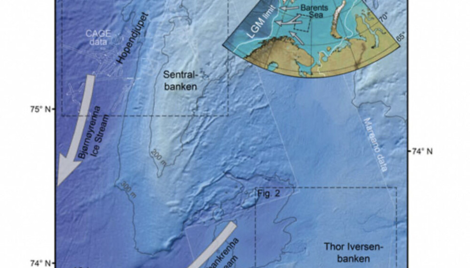 The geographical area of the conducted research on the border between Norway and Russia.