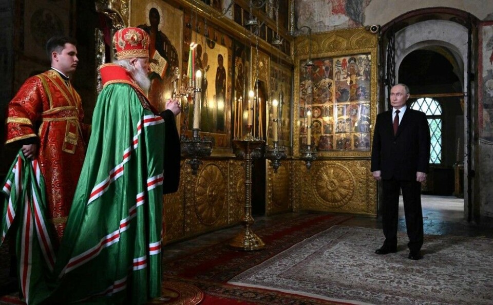 Vladimir Putin welcomes supporters of "traditional Russian spiritual and moral values" to Russia. He is supported by Patriarch Kirill. Photo: Kremlin