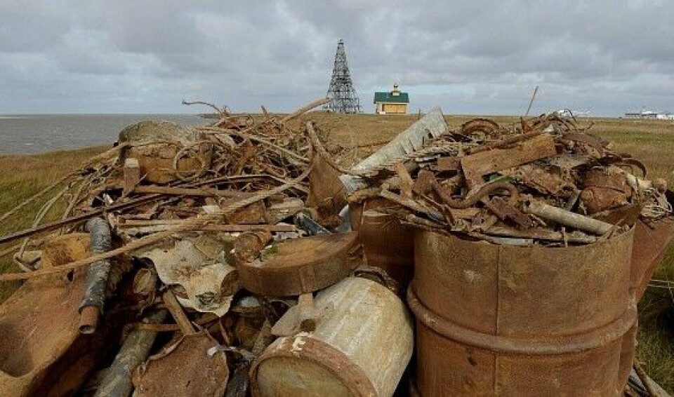 Russians engage in clean-up of Arctic archipelagos. Here from Bely Island. Photo: Yamal-Nenets administration