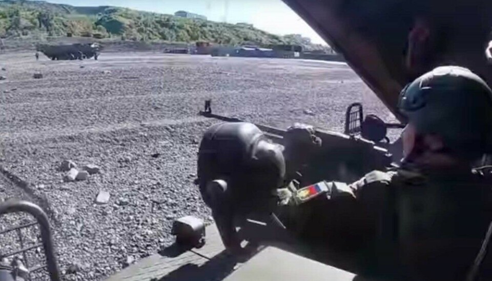 Northern Fleet troops fight 'enemy saboteurs' in exercise in Dudinka. Screenshot of video