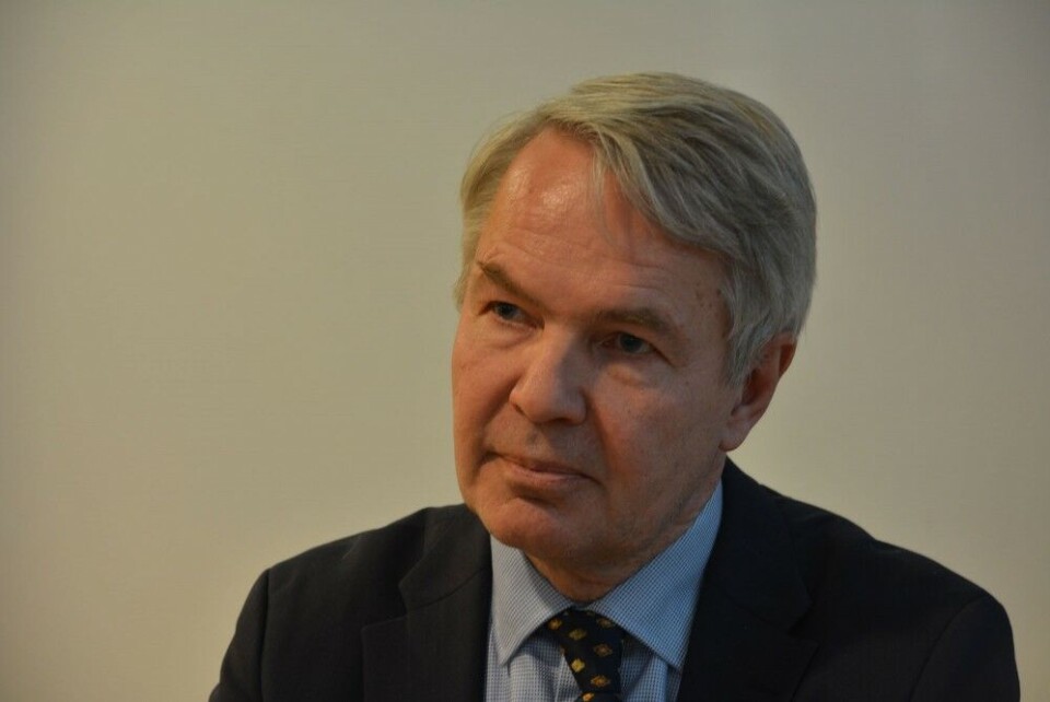 Pekka Haavisto is Foreign Minister of Finland. Photo: Atle Staalesen