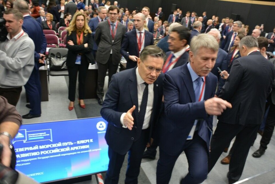 Rosatom leader Aleksey Likhachev and head of Novatek Leonid Mikhelson show the way on the Northern Sea Route. Photo: Atle Staalesen