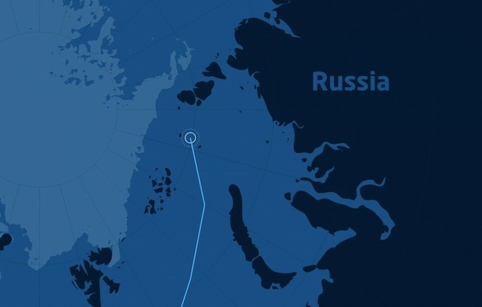 The position of the MOSAiC expedition on 24th September 2019. Map by follow.mosaic-expedition.org