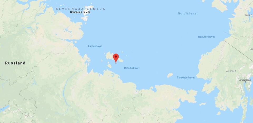 The “Akademik Lomonosov” on 5th September entered the East Siberian Sea. Map based on ship coordinates by Barents Observer