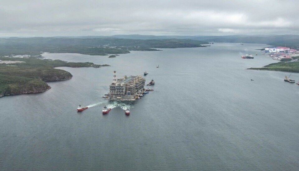 The new pipeline will lead to Belokamenka near Murmansk where Novatek builds its LNG production units. Screenshot of video from Novateka. Photo: Belokamenka51 on VK
