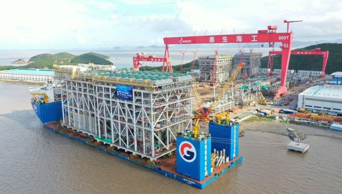 Lng Module Size Giant module for Arctic LNG 2 sails Northern Sea Route
