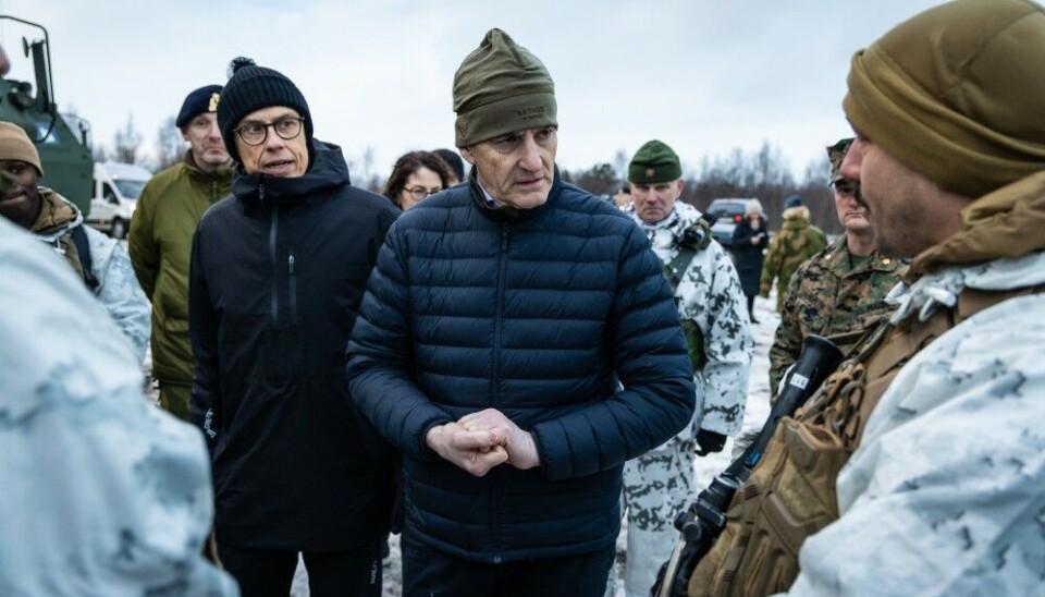 In March, Prime Minister Jonas Gahr Støre and Finnish President Alexander Stubb visited the NATO military exercise Nordic Response 2024 in Alta, Norway. Photo: Norwegian Armed Forces