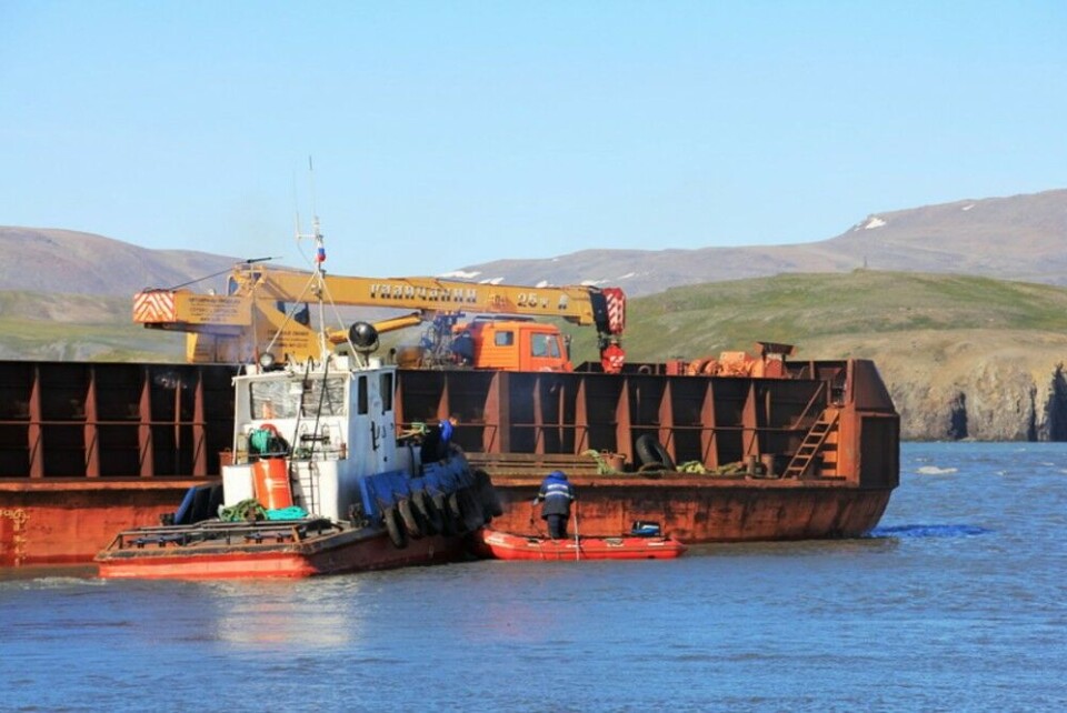 First port development works in Bezimyannaya Bay, Novaya Zemlya. Photo: armz.ru