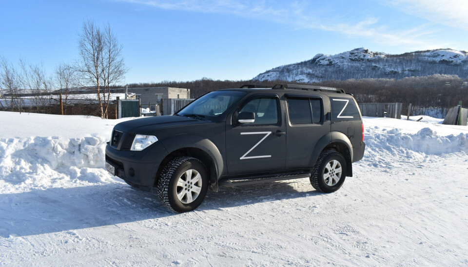 The car of municipal Mayor of the Pechenga region Andrei Kuznetsov. Photo: Andrei Kuznetsov at VK Andrei Kuznetsov at VK