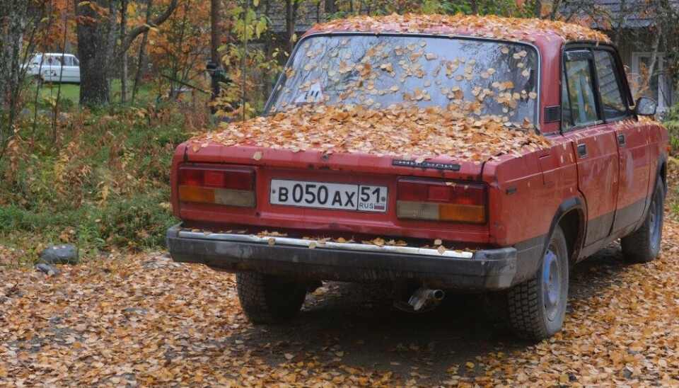 The Lada Zhiguli was for many years a normal mean of transport for private drivers on shopping to the Norwegian side of the border. Photo: Thomas Nilsen