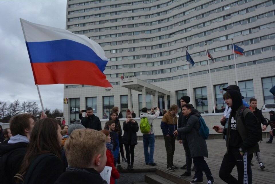 Violetta Grudina and Aleksandr Surinov have been leading anti-Putin protesters in Murmansk. Photo: Atle Staalesen