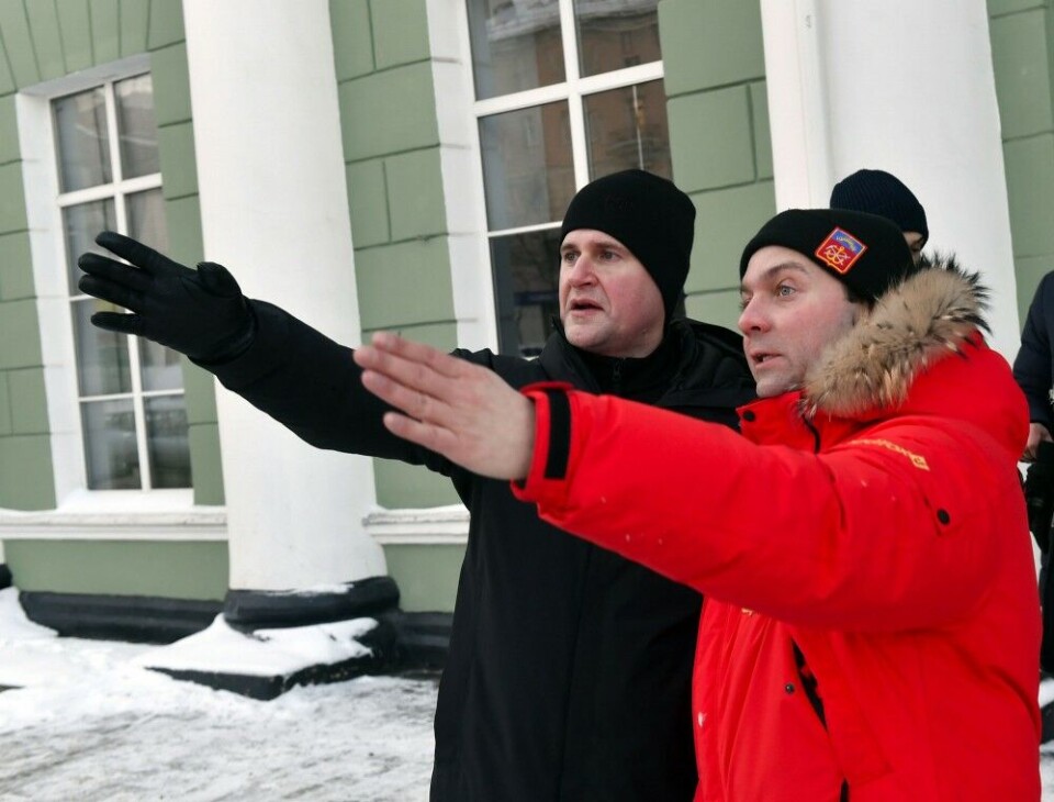 Minister of the Far East and Arctic Aleksei Chekunov (left) with Murmansk Governor Andrei Chibis. Photo: gov-murman.ru