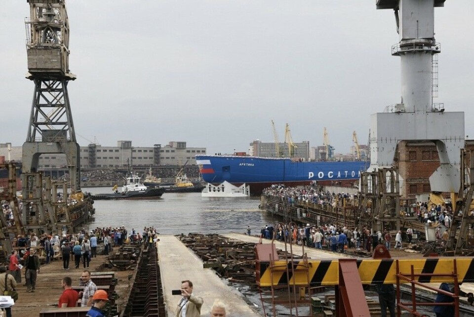 Baltic Yard in Saint Petersburg launches the 'Arktika'. Photo: gov-murman.ru