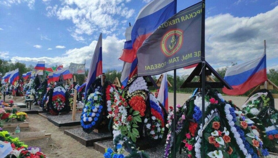 The main Murmansk city graveyard has more than 160 new graves of men killed in Ukraine. Photo: Violetta Grudina on VK