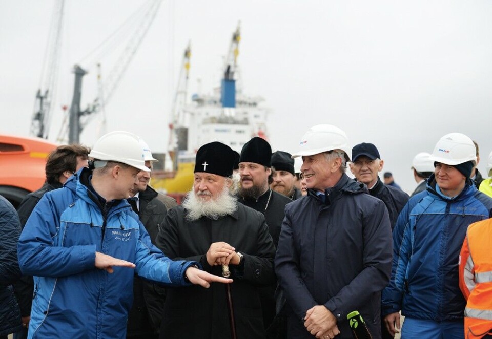 Patriarch Kirill on visit to Sabetta, Yamal Peninsula. Photo: Patriarchia.ru