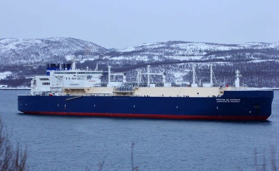 The 'Christophe de Margerie' in the Kola Bay. Photo: Rosmorport.ru