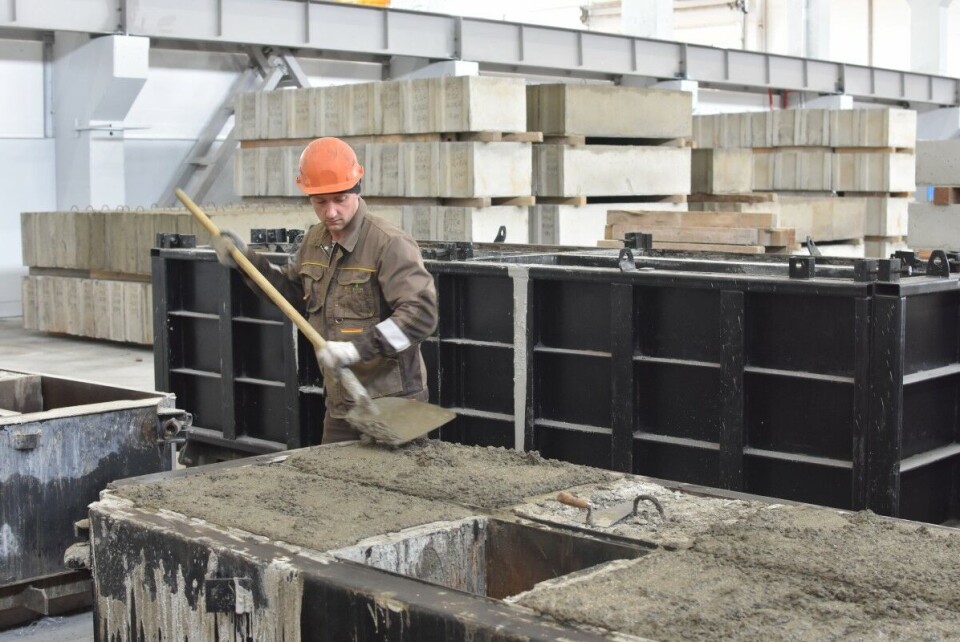 Making smaller pile caps. Photo: Thomas Nilsen