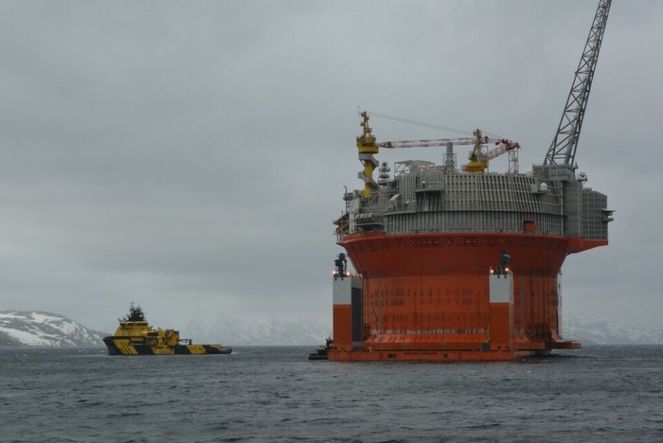 Goliat platform is the world's northernmost offshoreoil field. Photo: Thomas Nilsen