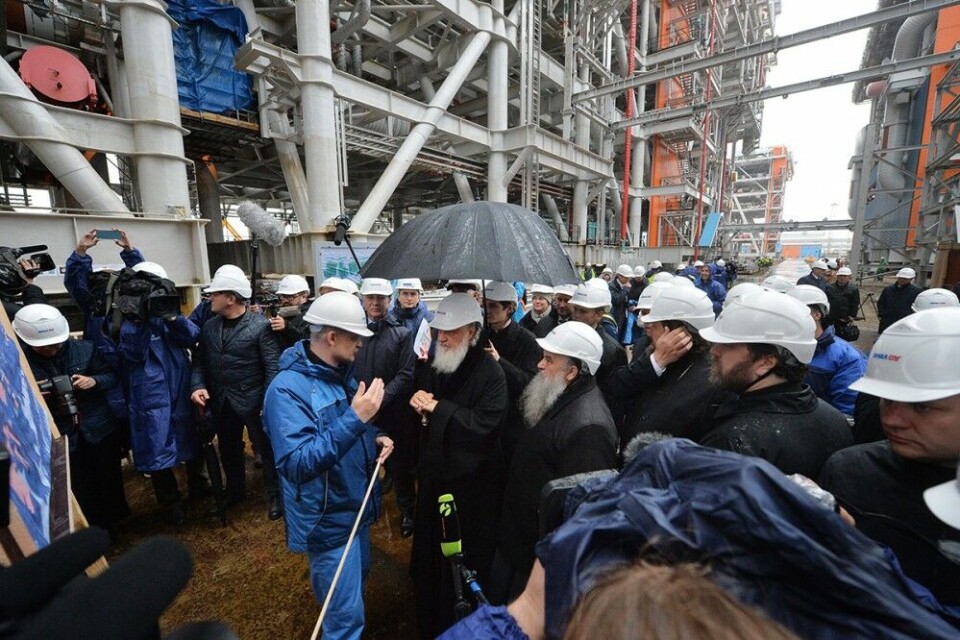 Patriarch Kirill on visit to Sabetta, Yamal Peninsula. Photo: Patriarchia.ru