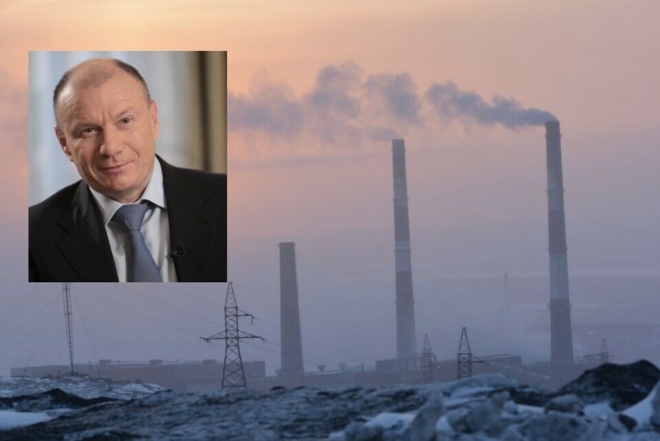 Vladimir Potanin owns Norilsk Nickel. Photo montage based on photos by Thomas Nilsen and Nornickel.ru