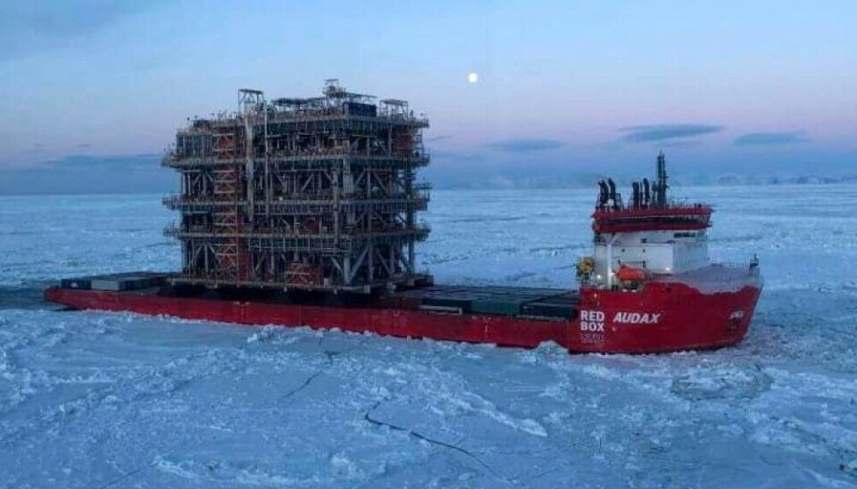 The Audax in icy waters. Photo: Novatek